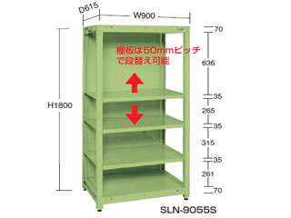 サカエ　スチールラック　ＳＬＮ−９０５５Ｓ