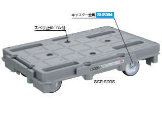 サカエ 樹脂台車(スタッキング・連結仕様) SCR-800 ウエダ金物【公式サイト】