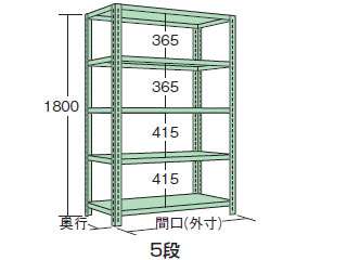 サカエ　ボルトレスラック中軽量型　ＮＢ−６３１４