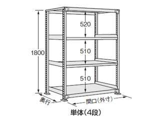 サカエ 中軽量棚NE型 NE-1314 ウエダ金物【公式サイト】