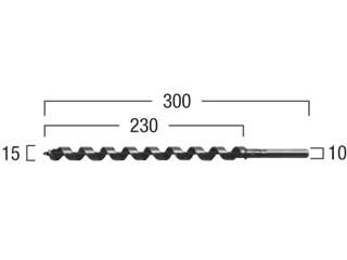 HiKOKI(日立工機)　火打座掘り用木工錐　15mm 939823