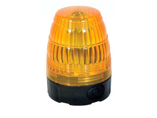 日動　電池式LED小型回転灯　LEDフラッシャー75　NLF75-BA-Y