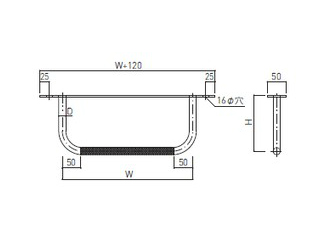 新協和 SST-19RAT-300×150 タラップ(後付用・ローレット加工) ウエダ金物【公式サイト】