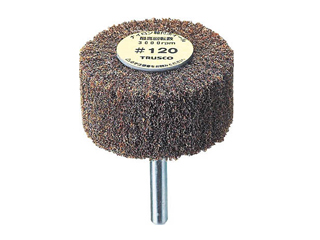 トラスコ　ナイロン軸付ホイール40mm(軸径6mm)　UFN425　#240(5個入)
