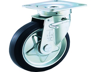 トラスコ　プレス製ゴムキャスター(自在式)　TJ-100C
