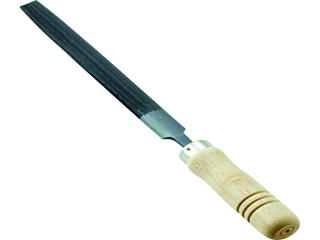 トラスコ　鉄工用ヤスリ木柄付(半丸)　THA150-02-S