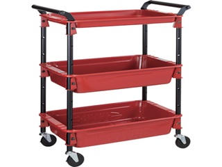 トラスコ　ツールワゴンロイヤル586×320×833　TWR-4(R)　レッド