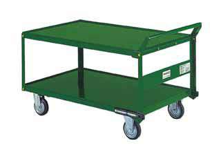 トラスコ　鋼鉄製運搬車(片袖2段タイプ・コボレ止め付)　SH-1WS
