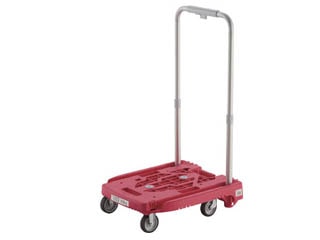 トラスコ　小型樹脂製運搬車　アイドルキャリーweego(ストッパー付タイプ)　WP-2G-P-JS(ピンク)
