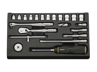 KTC　6.3sq.ソケットレンチセット(22点)　NTB222XA