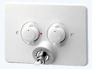 カクダイ　洗濯機用混合栓(立ち上がり配管用)　127-102-W