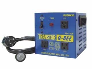 スター電器(SUZUKID)　昇圧・降圧兼用ポータブル変圧器　トランスターキュービー　STX-3QB