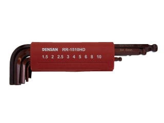 デンサン　ハンドル付六角レンチセット　RR-1510HD