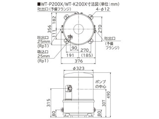 HIKOKI(日立工機) WT-P200X 浅井戸用インバーターポンプ ウエダ金物