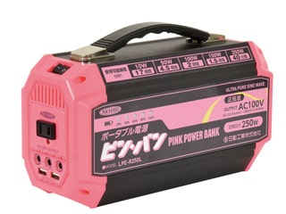 日動　ポータブル電源　ピンバン（AC100V・DC12V・DC5V）　LPE-R250L