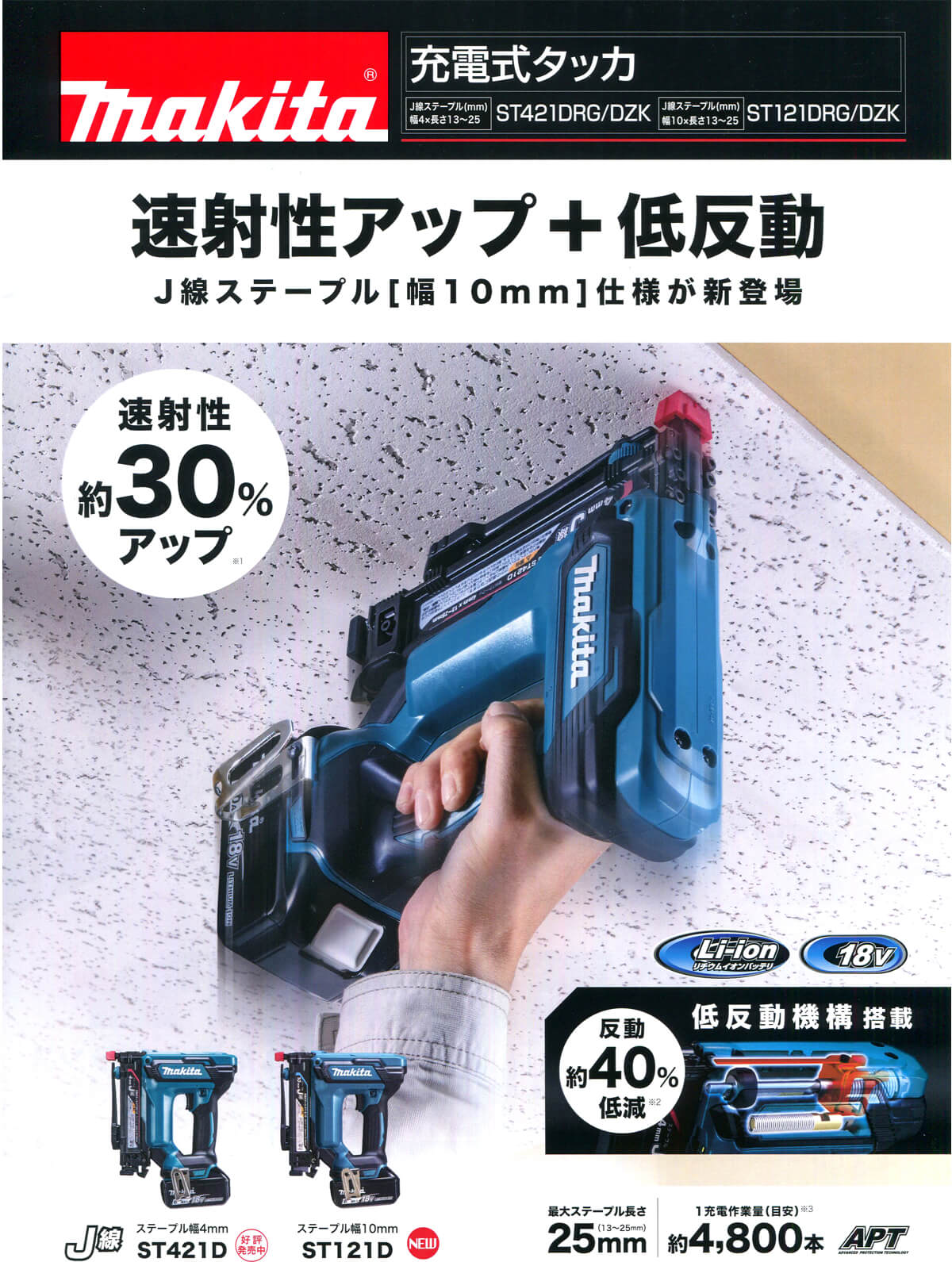 マキタ 充電式 タッカ 18V-