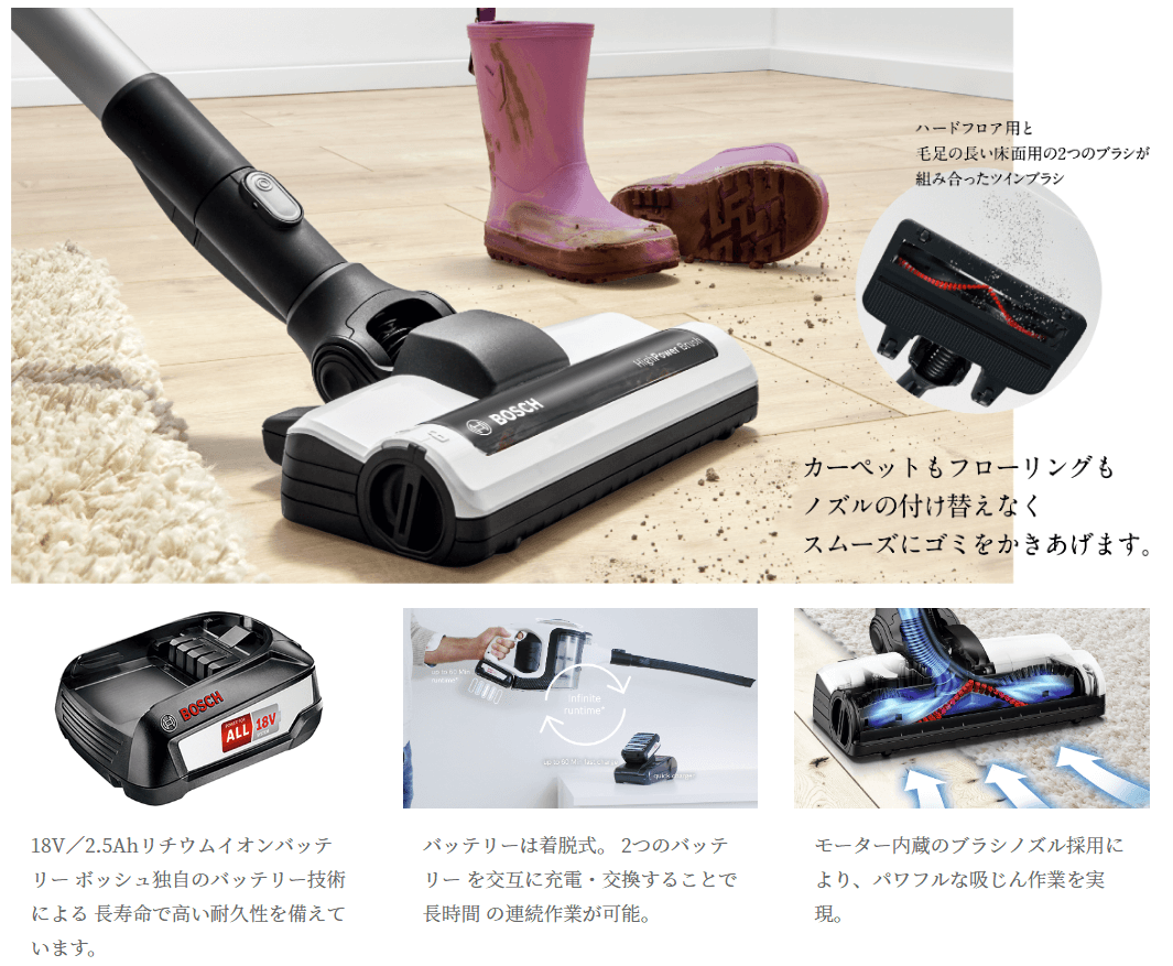 BOSCH ボッシュ 18V コードレスクリーナー