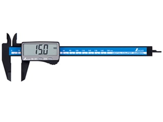 シンワ　デジタルノギスカーボンファイバー大文字　150mm　19990