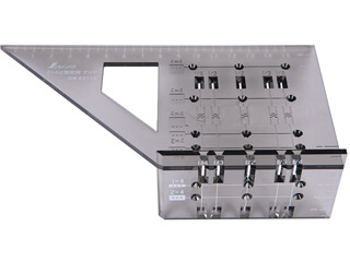 シンワ　2×4止型定規クリア　62115