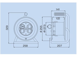 ハタヤ  シンサンデ―レインボーリール標準型 ウエダ金物公式