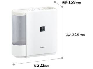 SHARP(シャープ)HV-L30-W　気化式加湿器(ホワイト)