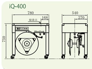 ストラパック iQ-400 半自動梱包機 標準型 ウエダ金物【公式サイト】