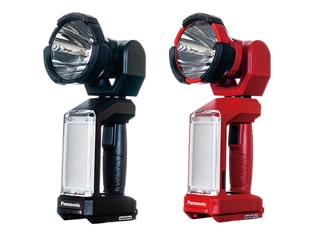 パナソニック　工事用充電LEDスポットワイドライト　EZ37C6X-B(黒)(本体のみ/電池パック・充電器別売)