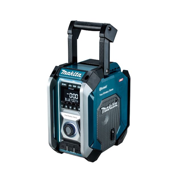 ☆比較的綺麗☆makita マキタ 10.8V～18V 充電式ラジオ MR107 本体＋ACアダプタ付 ポータブルラジオ 現場ラジオ 作業ラジオ 防災 71462