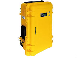 新潟電子工業　キャリングケース型可搬型蓄電池　NE-BAT1000-Y(黄色)