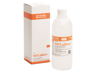 ハンナ　HI7031　1413μs/cm　EC/TDS標準液(ボトル入り・スタンダードタイプ)