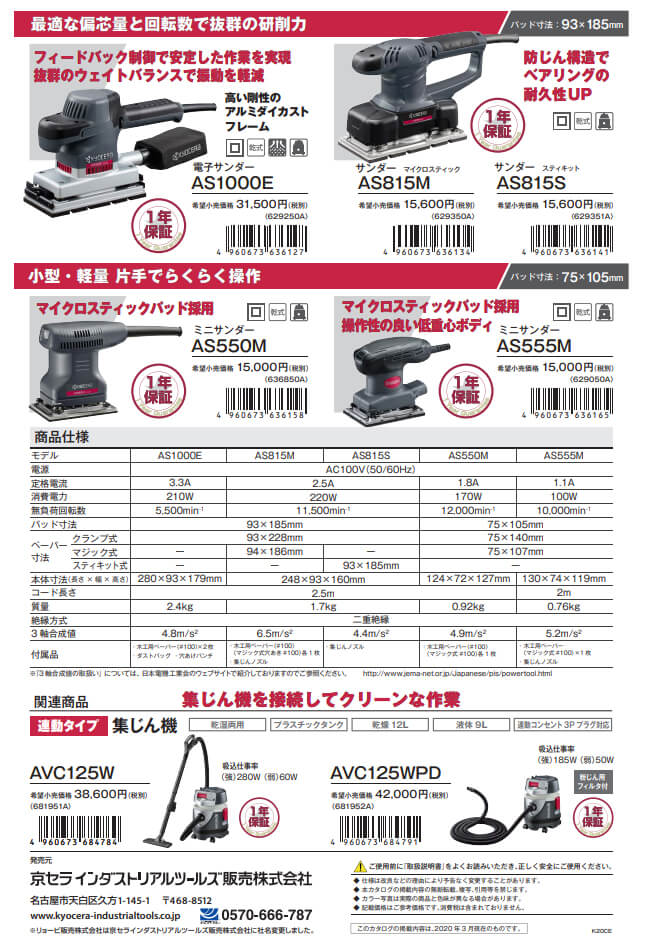 全国総量無料で 京セラ AS555M サンダー