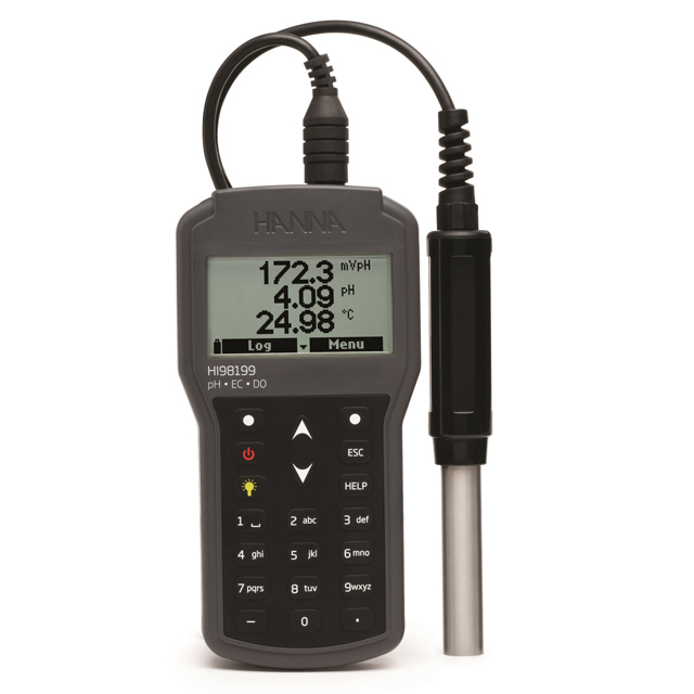 ハンナ ポータブル多項目PH/ORP/PO/℃計（PHセンサー付）水質測定器 HI 98199