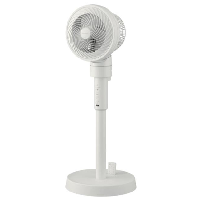 IRIS　サーキュレーター扇風機　DCスタンドファン　マイコン式　ホワイト　STF-DC15TEC-W