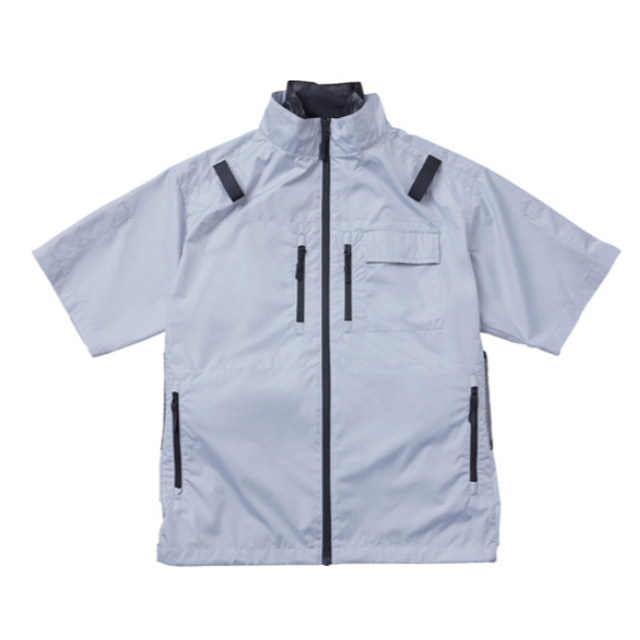 SHOWA　ペルチェ付き空調服　COOLFIX　PLT2　エアー半袖ブルゾン　グレーM　ペルチェ２個入　N25-03SG-M