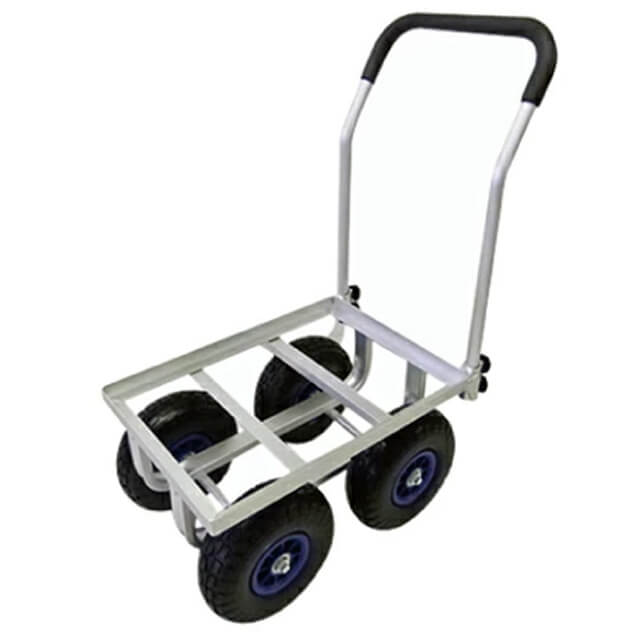 シンセイ　アルミハウスカー　10インチ　デカタイヤ　ノーパンクタイヤ　TC4525AL-PU