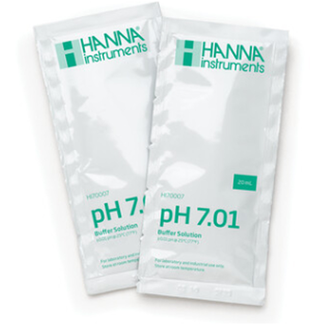 ハンナ　pH標準液　pH 7.01 20mL　25袋　HI70007P