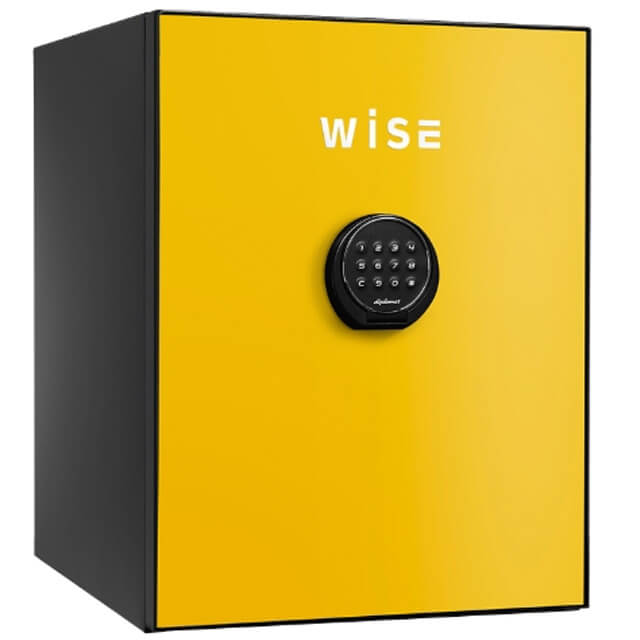 ディプロマット　プレミアム金庫 WiSEシリーズ（本体+フロントパネル）　イエロー　WS500ALY