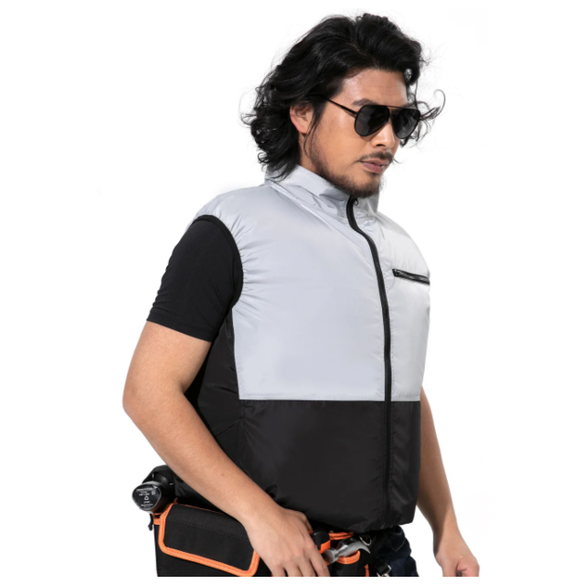 ●COVELL　空調服ベスト　ファンバッテリセット　MJ-A01-grey-L