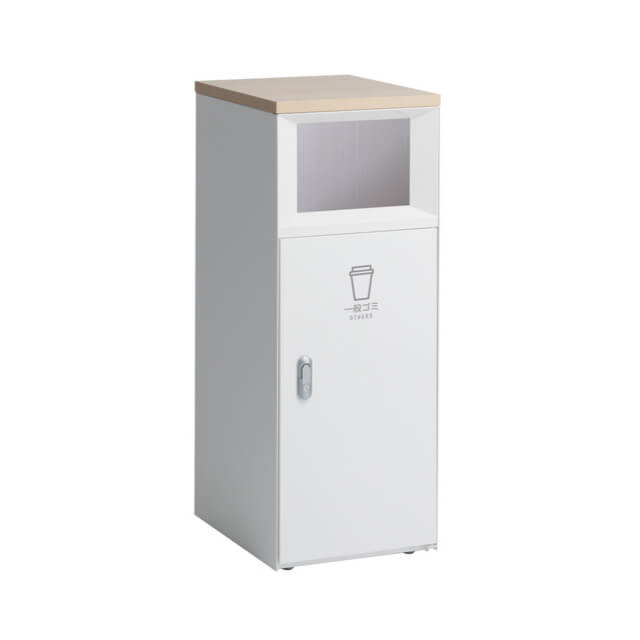 テラモト　トラッシュボックスFTスリム　オフホワイト　一般ゴミ用　DS-189-410-7