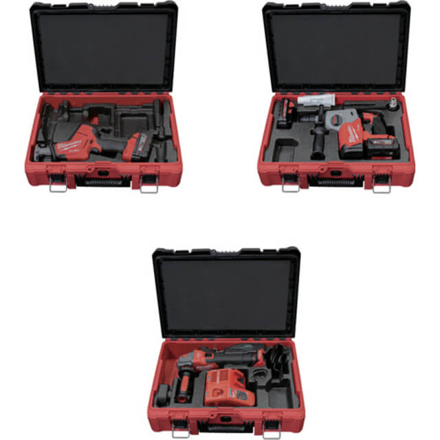 ミルウォーキー　Ｍ１８　ＦＵＥＬパワーパック（ハンマードリル、コンパクトレシプロソー、１００ｍｍ変速ディスクグラインダー）　M18 FPP3AE-533P JP