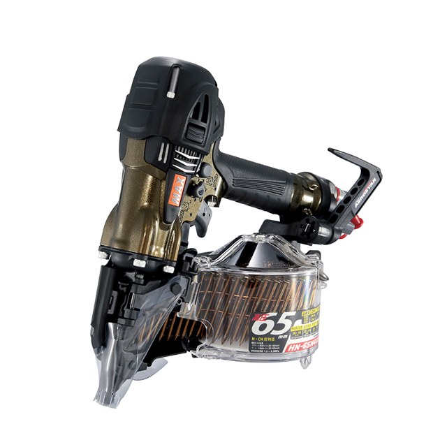 MAX　HN-65N4(D)-AO　65mm釘打ち機　スーパーネイラ　アンバーオリーブ【限定色】