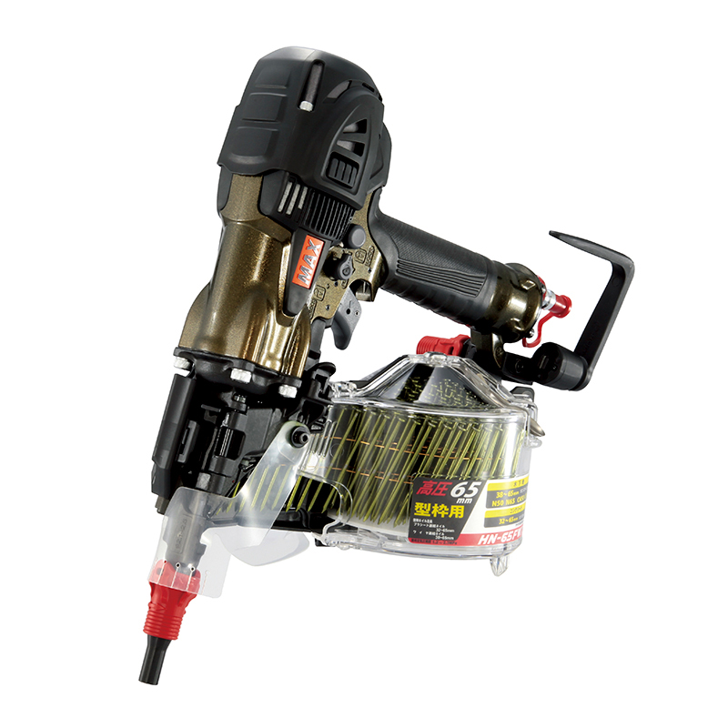 MAX　HN-65FW1(V)-AO　釘打機　スーパーネイラ　型枠用モデル　65mm　アンバーオリーブ【限定色】