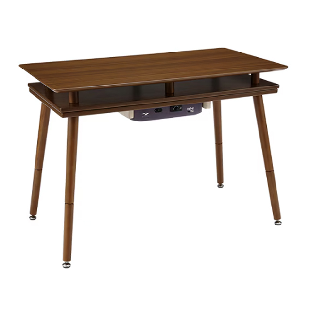 ユアサプライムス シェルフ付き2Wayこたつテーブル SPACE90G(BR)