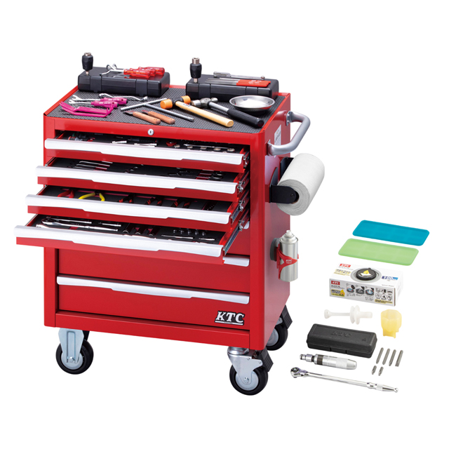 KTC　エキスパートセット[157点](4段4引出し・7段7引出し)　レッド　【2026SKセール限定品】　SK95726EER