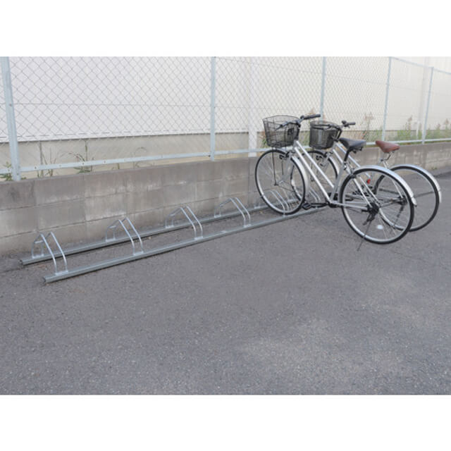 ダイケン　平置き自転車ラック前輪差込式サイクルスタンド　６台収容ピッチ６００　CS-ML6