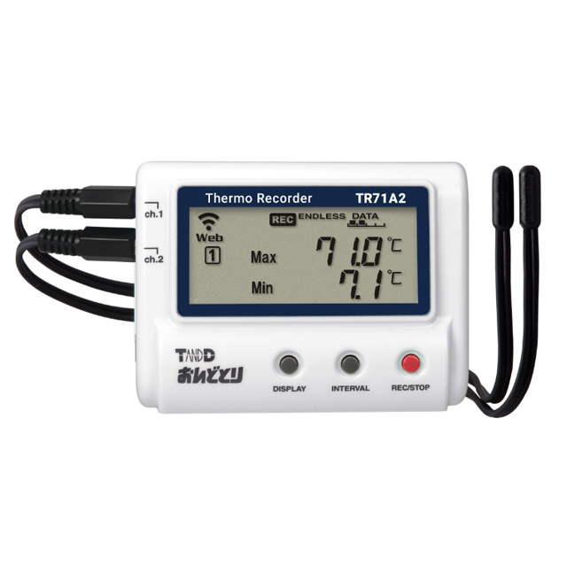 T&D　クラウド対応温度湿度データロガー　おんどどり　TR71A2