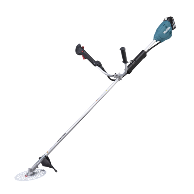 マキタ　18V充電式草刈機　Uハンドル　DCホワイトチップソー付　(バッテリ・充電器付)　MUR196UDRG