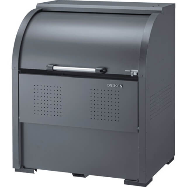 ダイケン　ゴミ収集庫　スチールタイプ　幅1000mm　奥行750mm　ダークグレー　CKR-1007G2　（要組み立て）