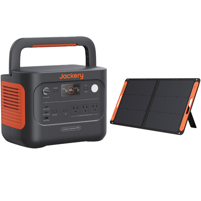 Jackery ポータブル電源900(960Wh)JE-900A+ソーラーパネルJS-100Fセット【数量限定品】