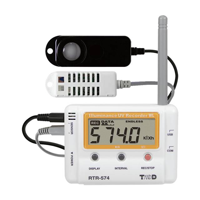 T&D　小型データロガー（子機・照度・紫外線量１CH）RTR-574